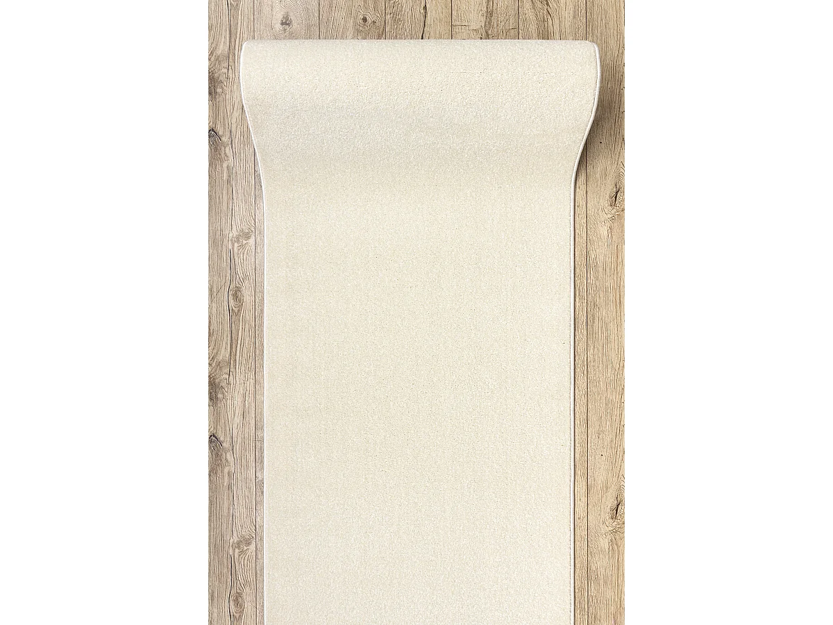 Läufer KARMEL Glatt, einfarbig weiß 160x840 cm