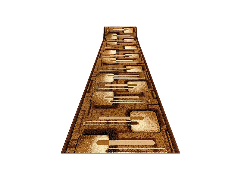 TAPIS DE COULOIR BCF FRAMBOISE marron 70x350 cm