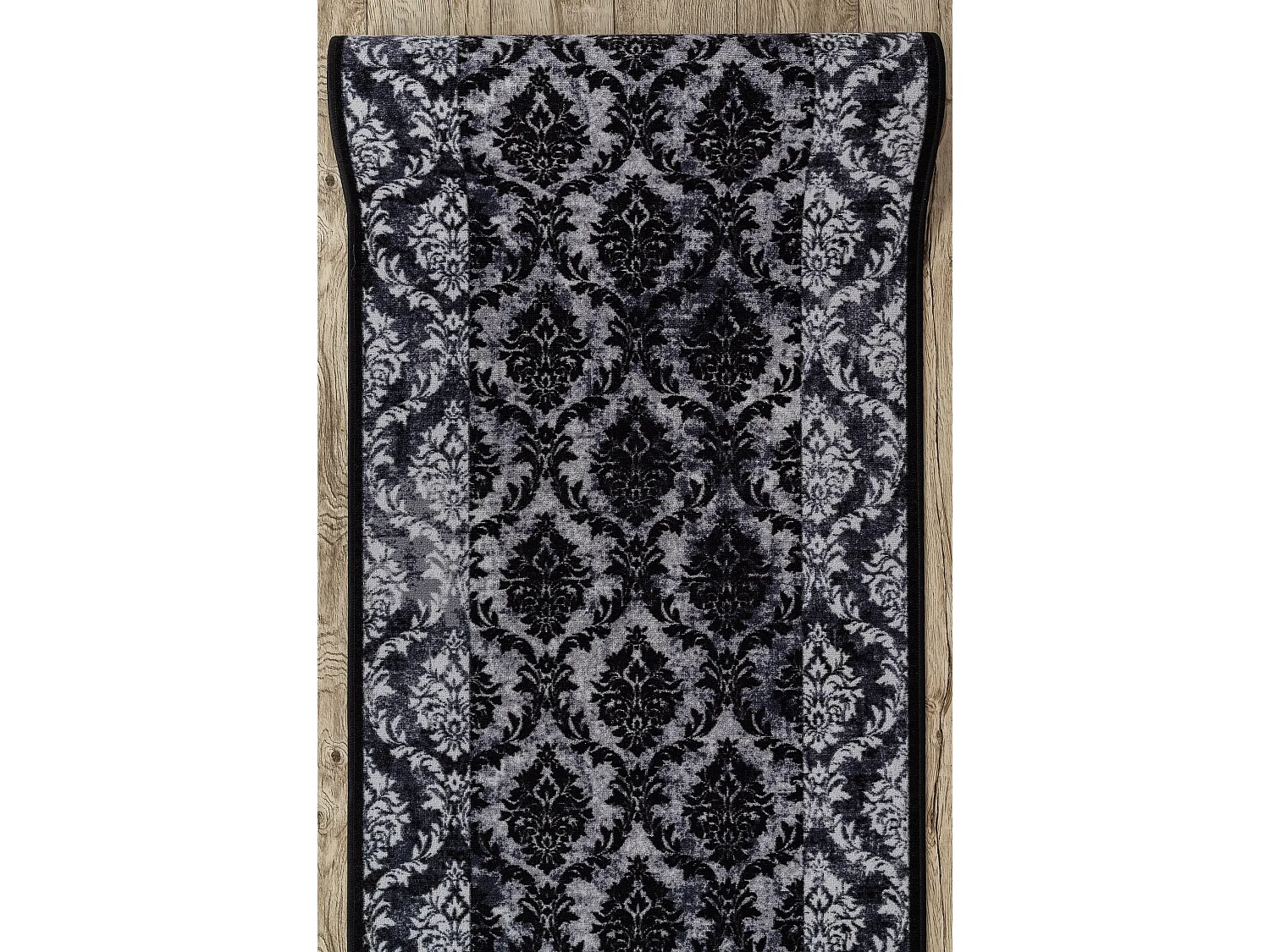 TAPIS DE COULOIR antidérapant ROMANCE gris 80x950 cm