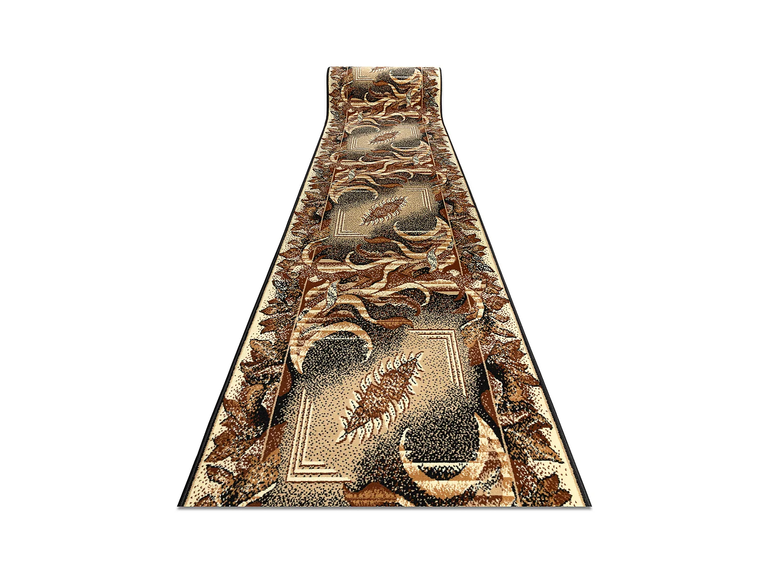 TAPIS DE COULOIR BCF LIŚĆ beige (AGAWA) 100x930 cm