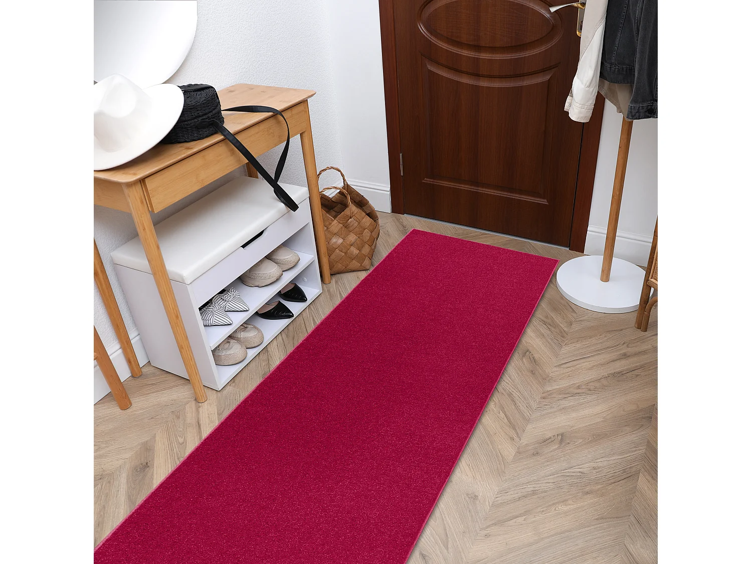 TAPIS DE COULOIR ETON 447 rouge 70x330 cm