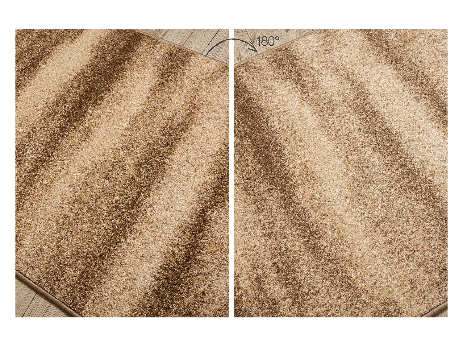 Tapis de couloir KARMEL Sahara, désert, sable noix 70x550 cm