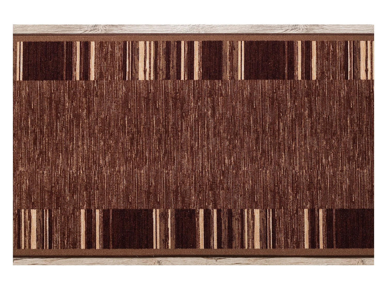 TAPIS DE COULOIR antidérapant ADAGIO marron 80x630 cm