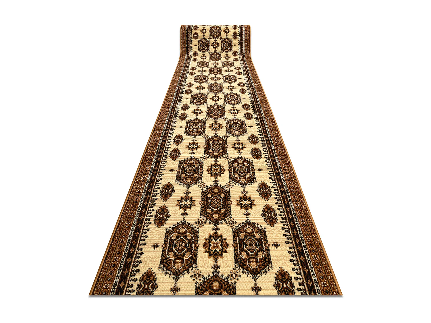 TAPIS DE COULOIR BCF ZEGARY beige 70x550 cm