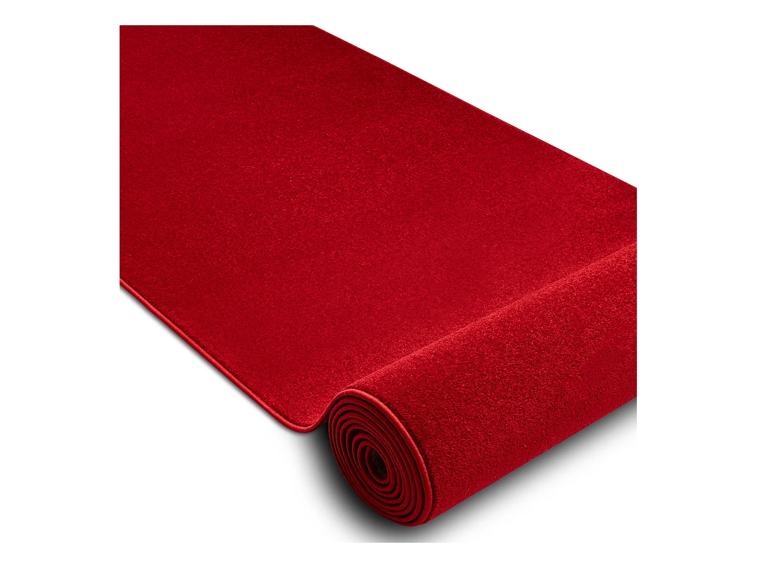 Läufer KARMEL Glatt karminrot / rot 160x470 cm