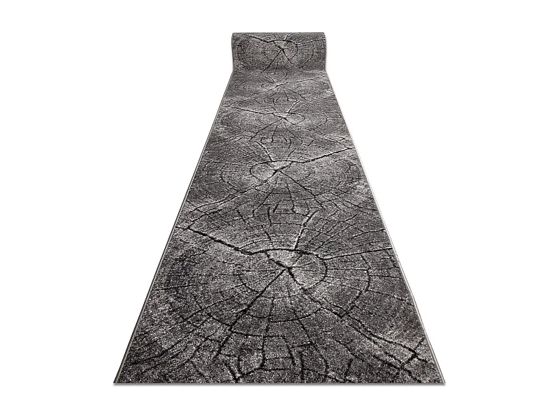 Chodnik SILVER Tronko Pień drzewo drewno szary 100cm 100x420 cm