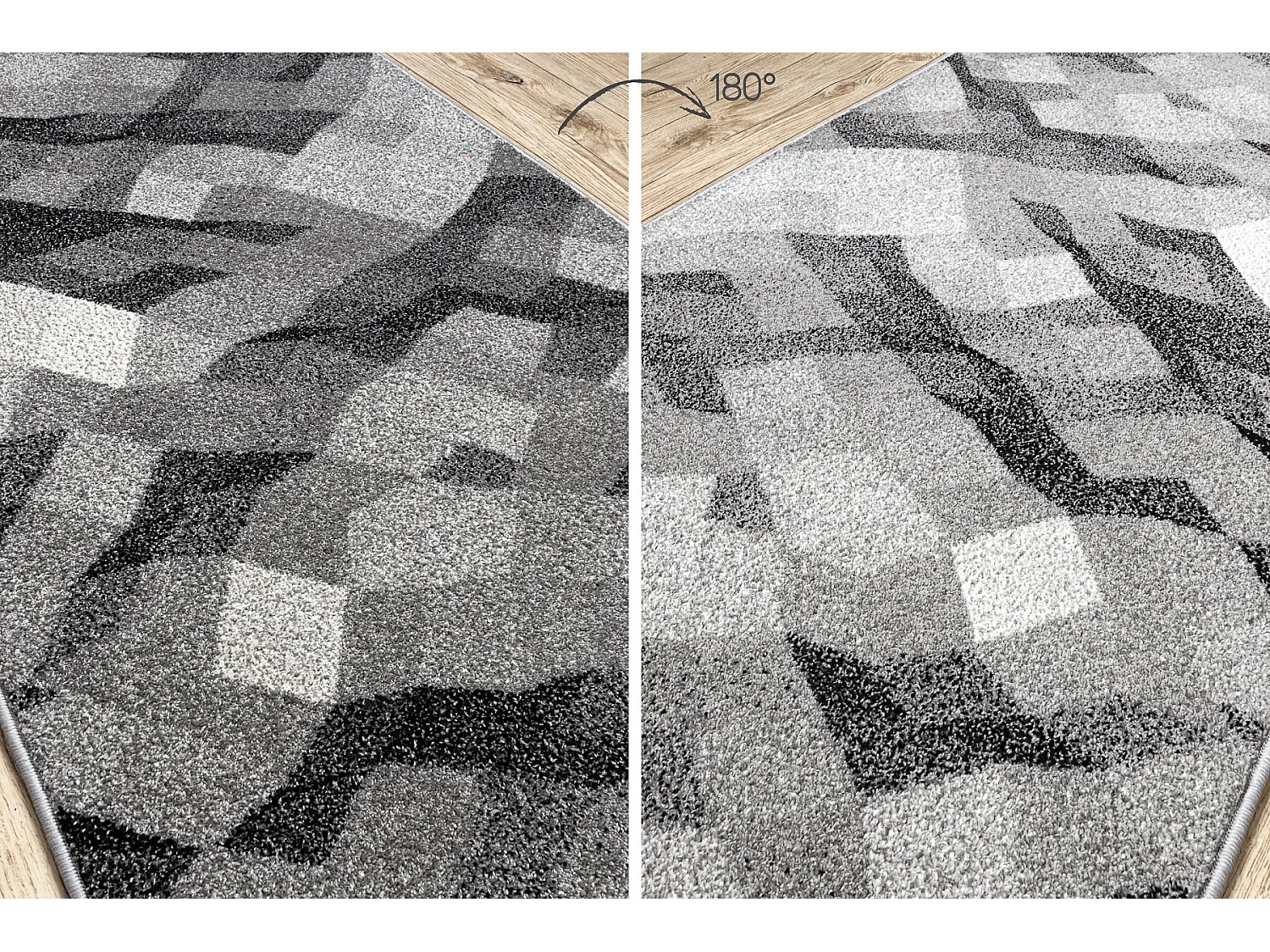 Tapis de couloir SILVER Palanga gris 80x940 cm