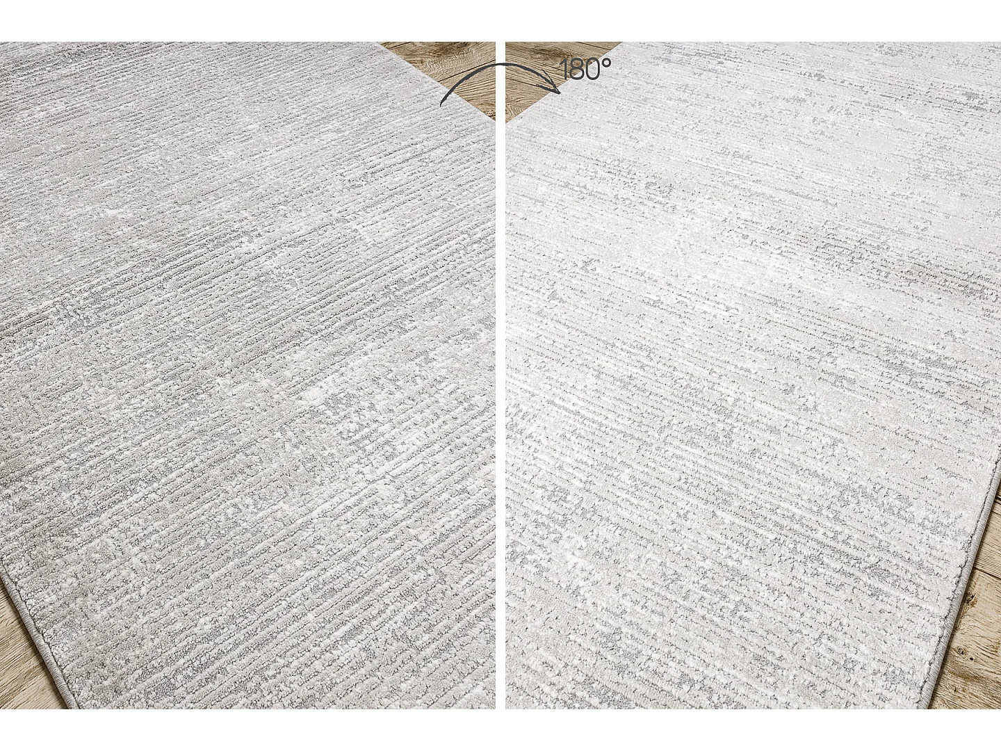 Vloerbekleding modern TULS 51248 melange grijs  100x880 cm