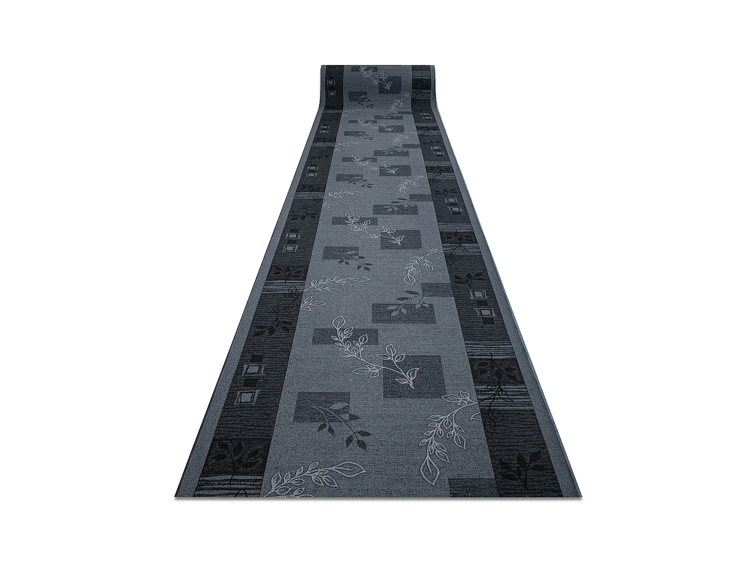 TAPIS DE COULOIR ANTIDÉRAPANT AGADIR cendré 67x110 cm
