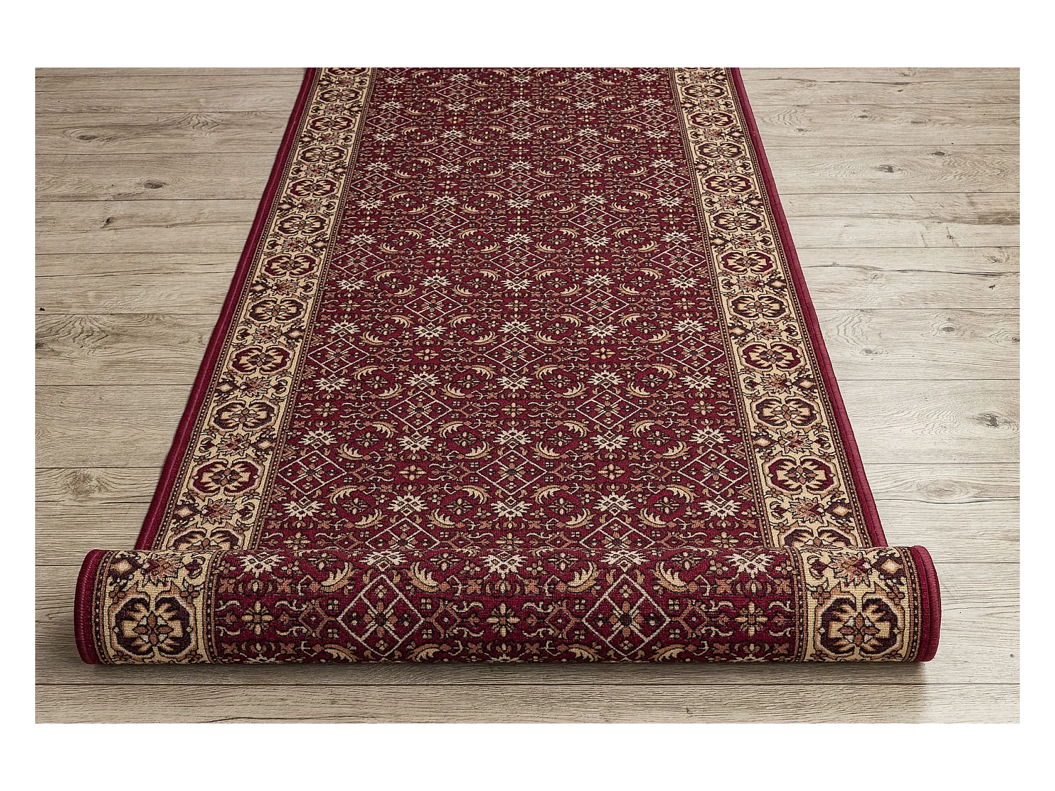 Gegummeerde bestrating BIDJAR kastanjebruin 100x230 cm