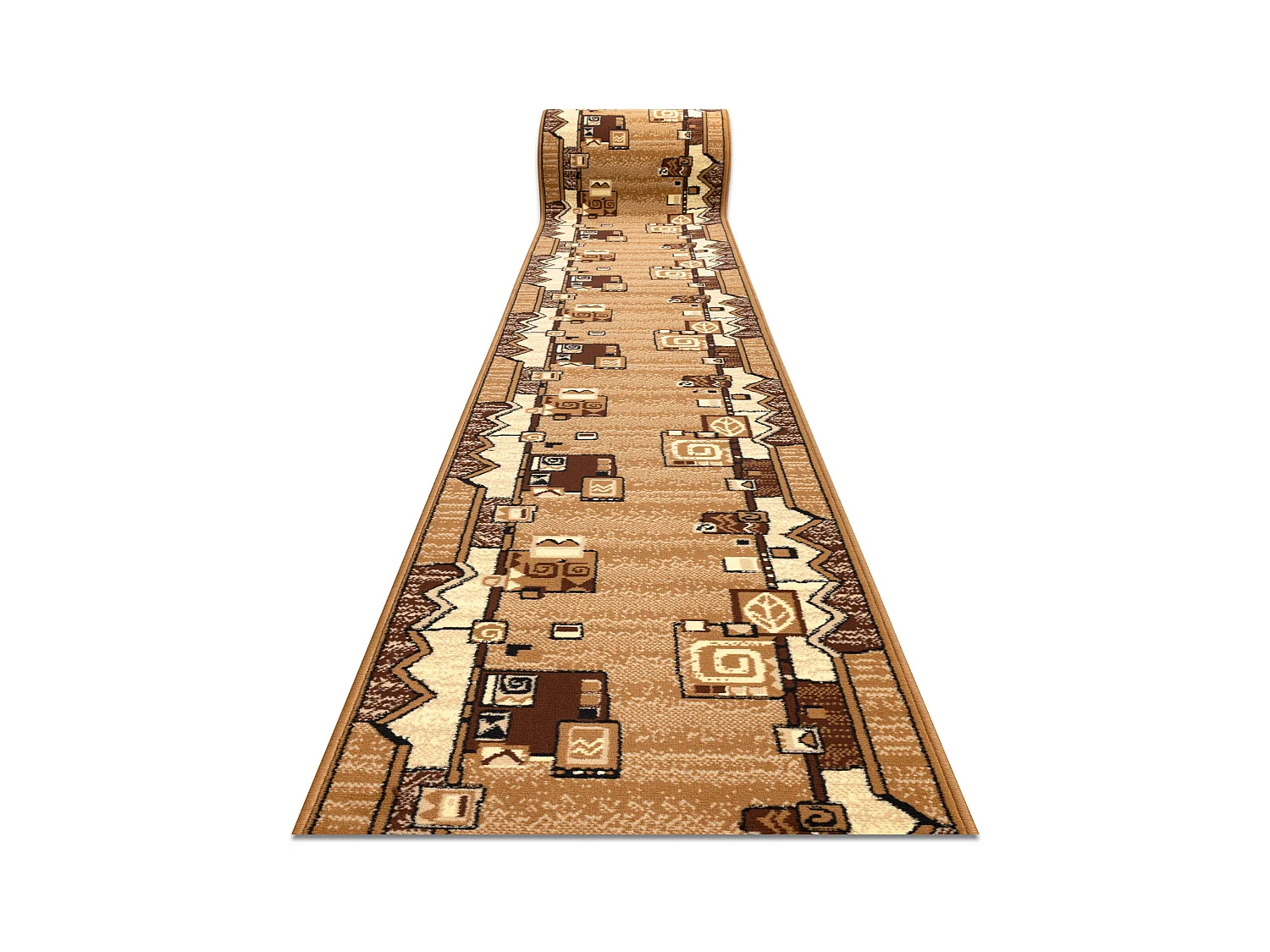 TAPIS DE COULOIR BCF MORAD SZLACZEK vieil or 60x1200 cm
