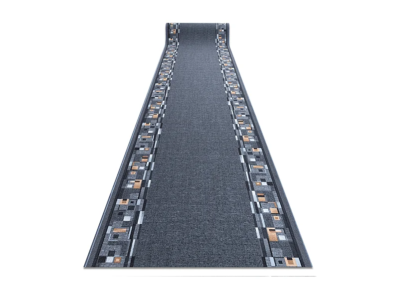 TAPIS DE COULOIR ANTIDÉRAPANT BOMBAY gris 67x370 cm