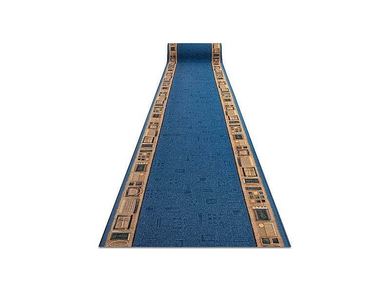TAPIS DE COULOIR ANTIDÉRAPANT JENA bleu 120x100 cm