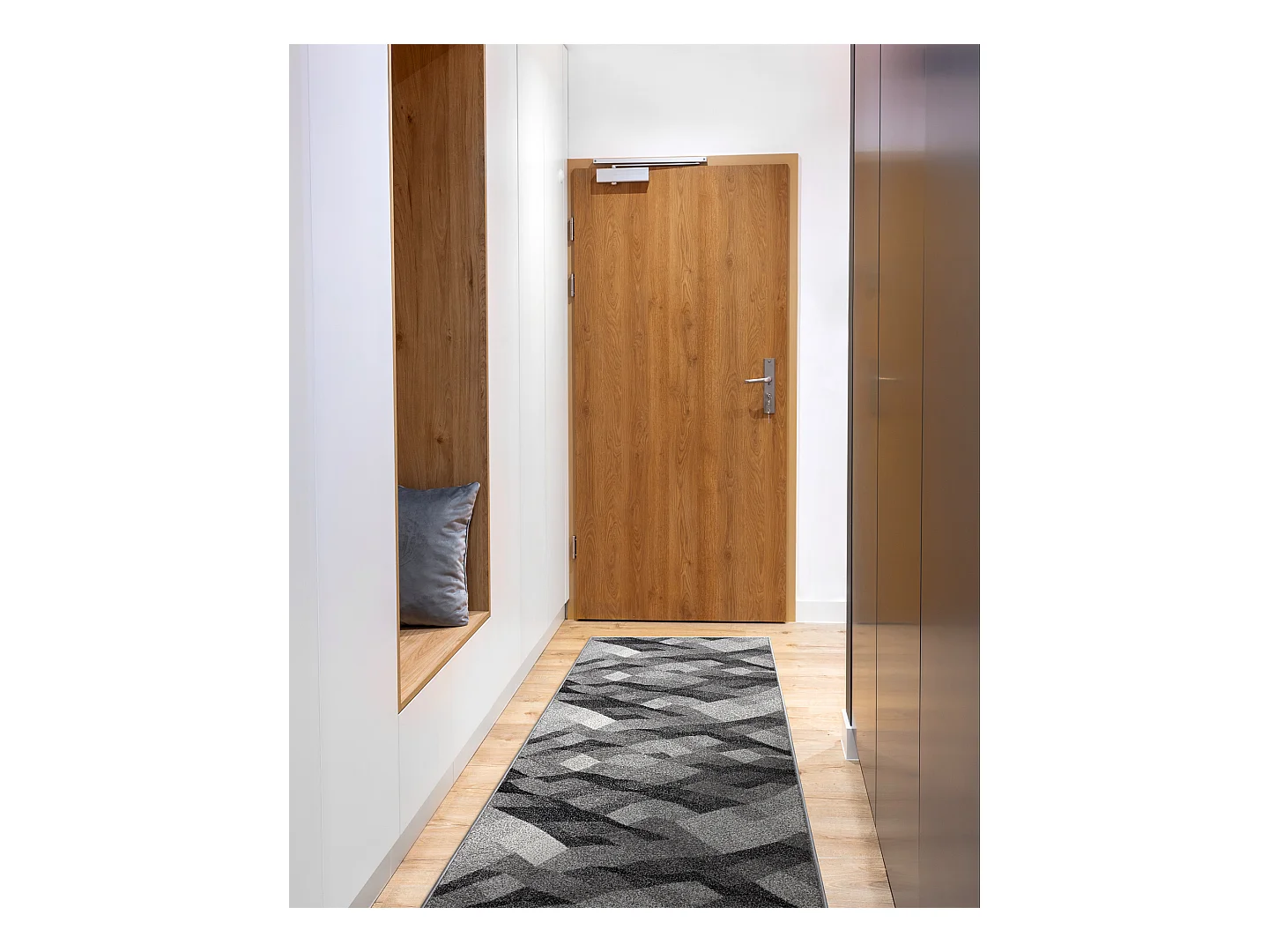 Tapis de couloir SILVER Palanga gris 90x280 cm