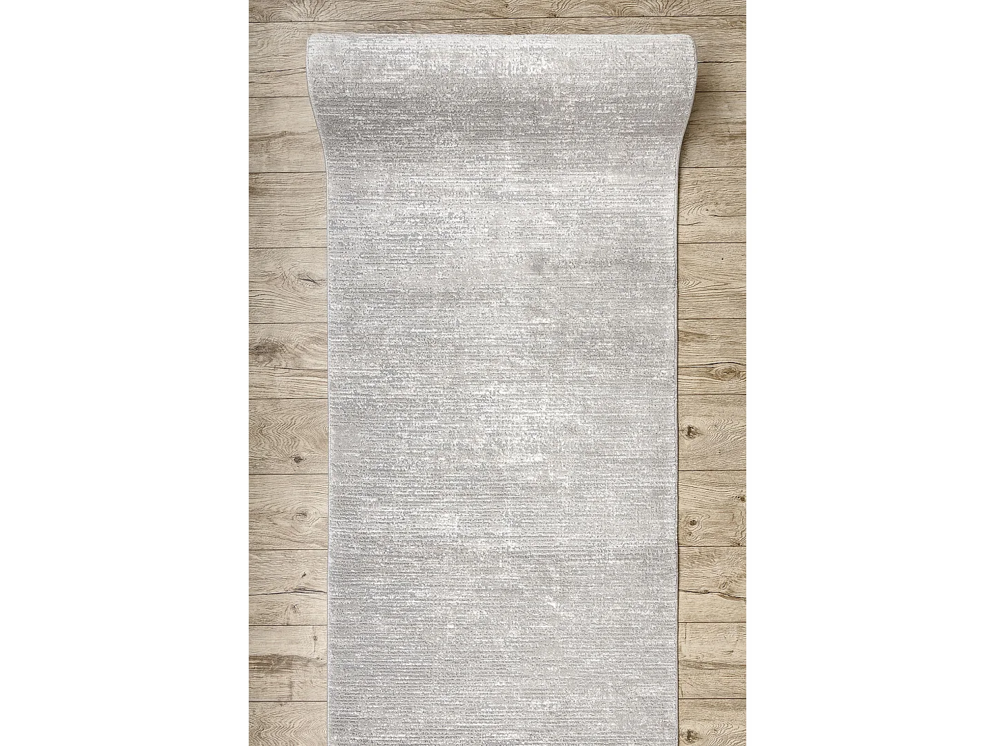 Modern Läufer TULS 51248 strukturell, Melange grau 90x810 cm