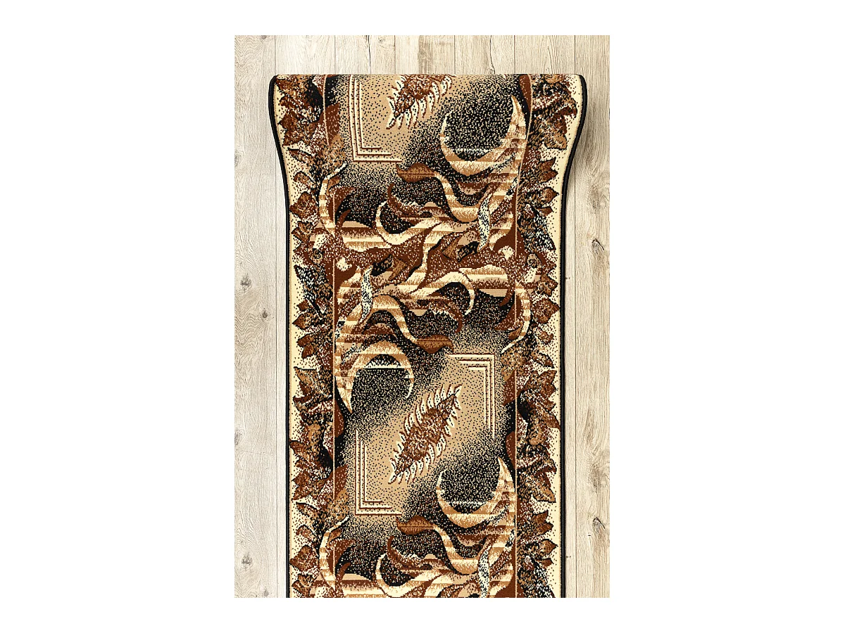 TAPIS DE COULOIR BCF LIŚĆ beige (AGAWA) 100x290 cm