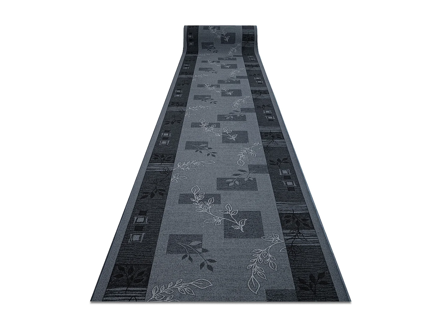 TAPIS DE COULOIR ANTIDÉRAPANT AGADIR cendré 67x150 cm