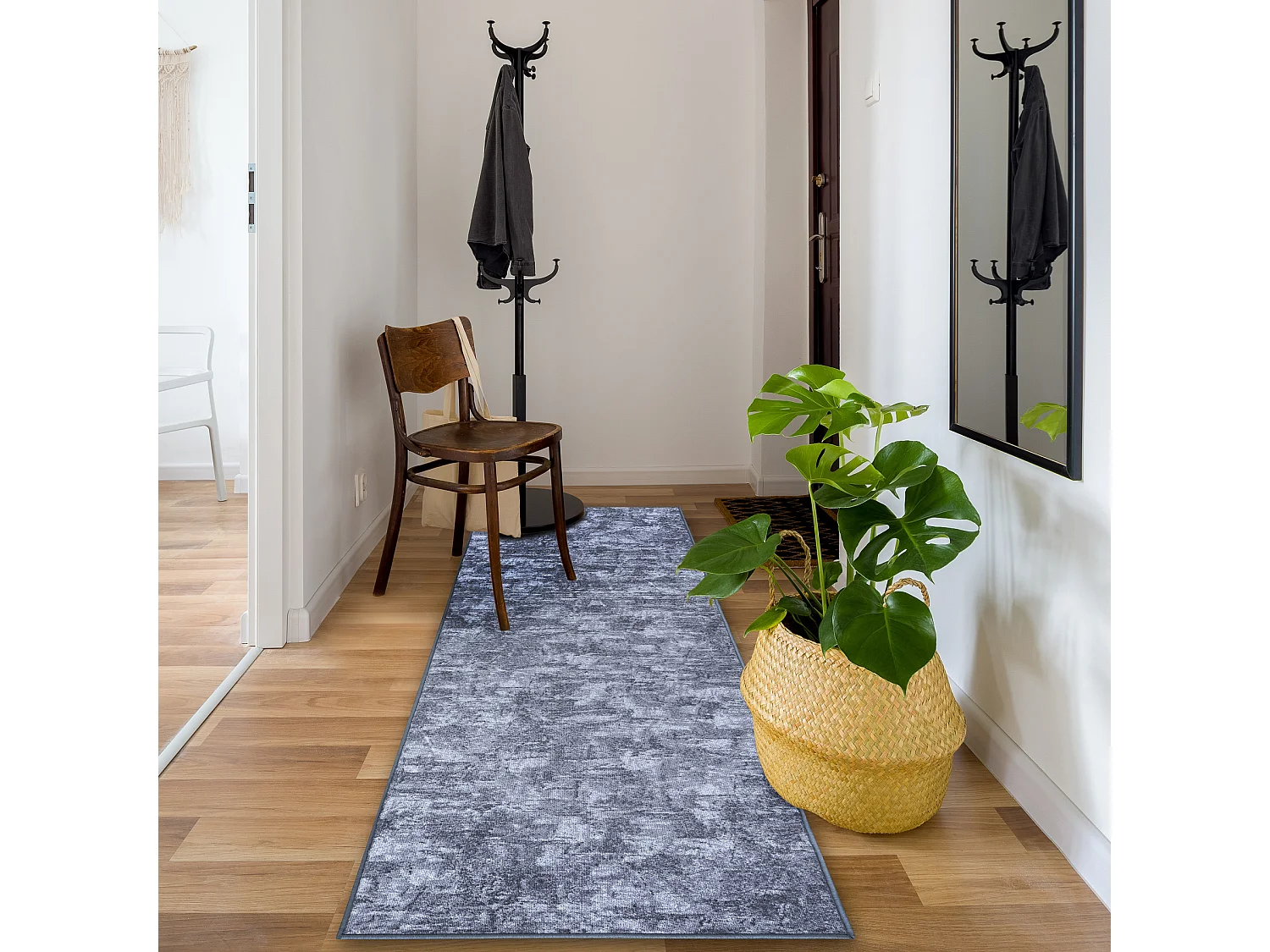 Passatoia SOLID grigio 90 CALCESTRUZZO 100x370 cm