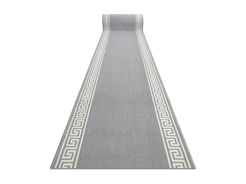 TAPIS DE COULOIR BCF MORAD Grek grec gris 60x550 cm