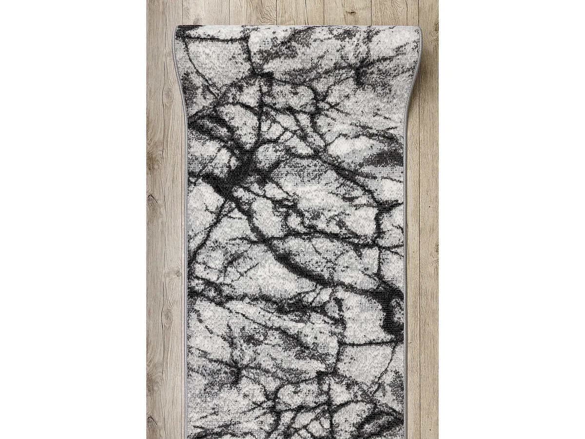 Läufer BCF MORAD Marmur Marmor grau 80x770 cm