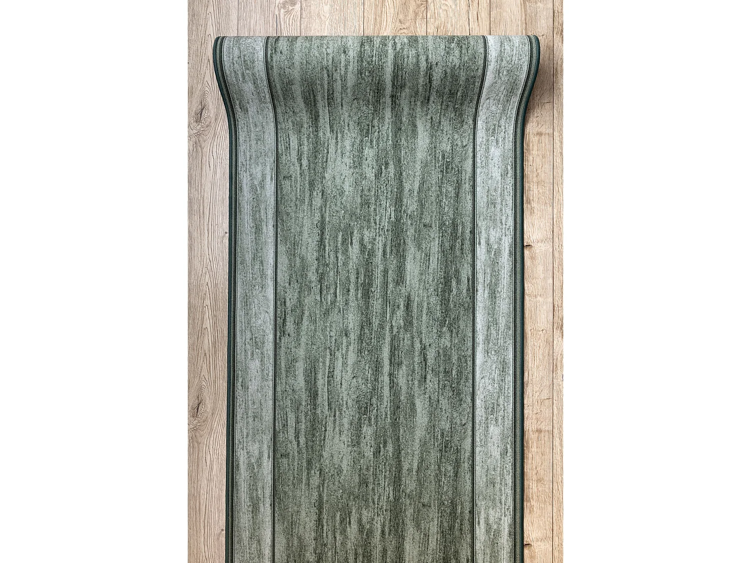 Vloerbekleding met rubber bekleed RAMA groen 80x700 cm