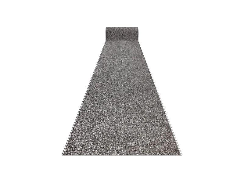 Tapis de couloir KARMEL plaine, une couleur gris 60x660 cm