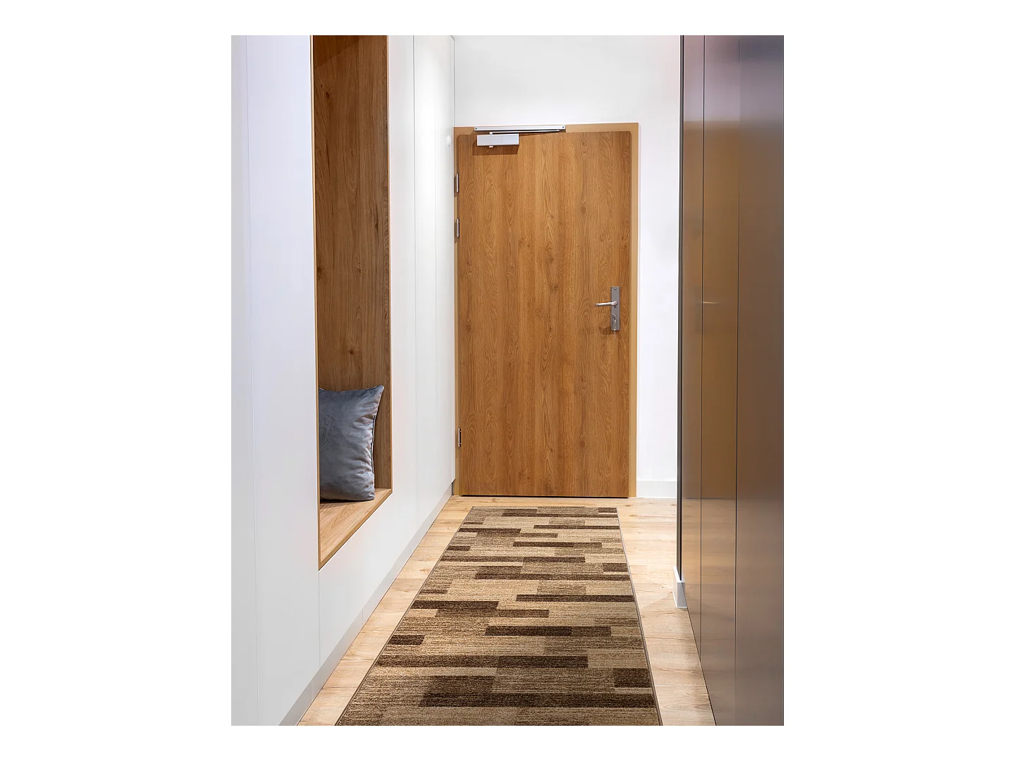 Tapis de couloir KARMEL Deski planches noix 70x420 cm