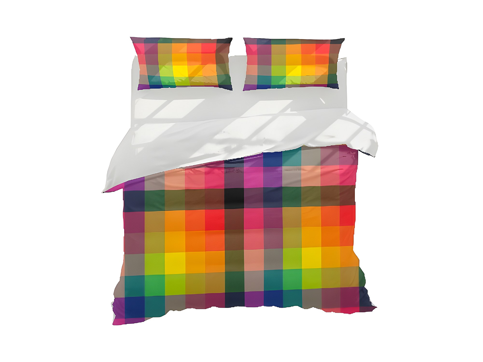 Housse de couette Tartan - Multicolore - 200 X 250 cm