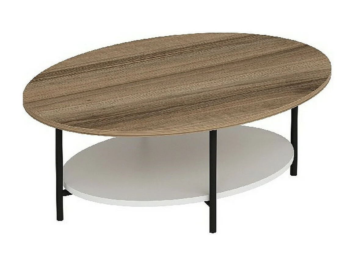 Mesa de Centro Elis, Noz, 90x65x35 cm, EPIKASA