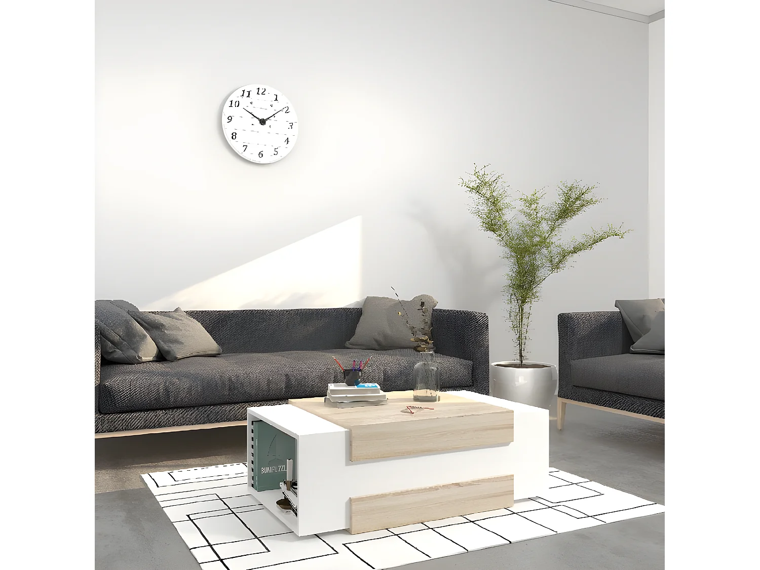 Koffietafel Simon - Sonoma - 100x60x35 cm - EPIKASA