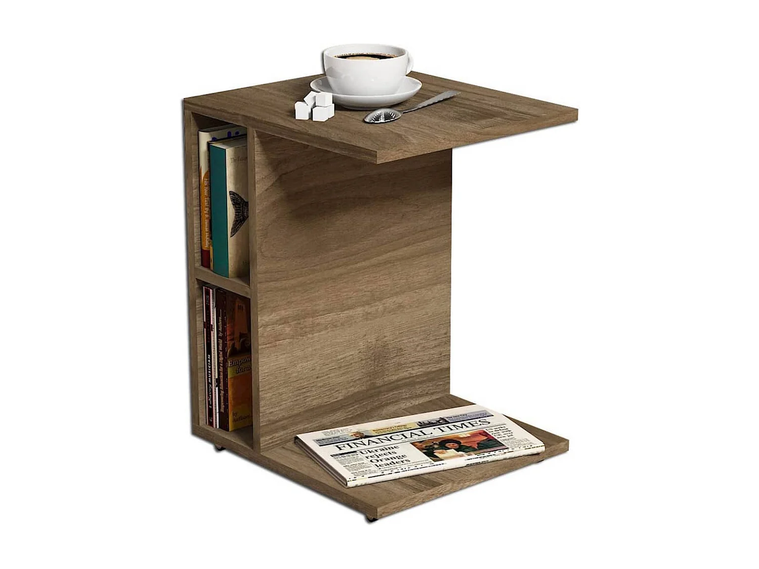 Tavolino da Salotto Ceylin 45x35x57,5 cm Noce