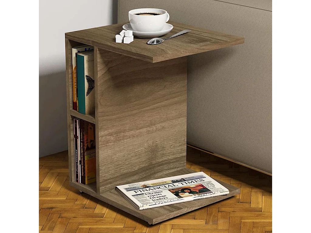 Tavolino da Salotto Ceylin 45x35x57,5 cm Noce