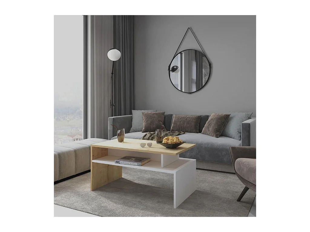 Koffietafel Ada - Eik - 90x50x43 cm - EPIKASA