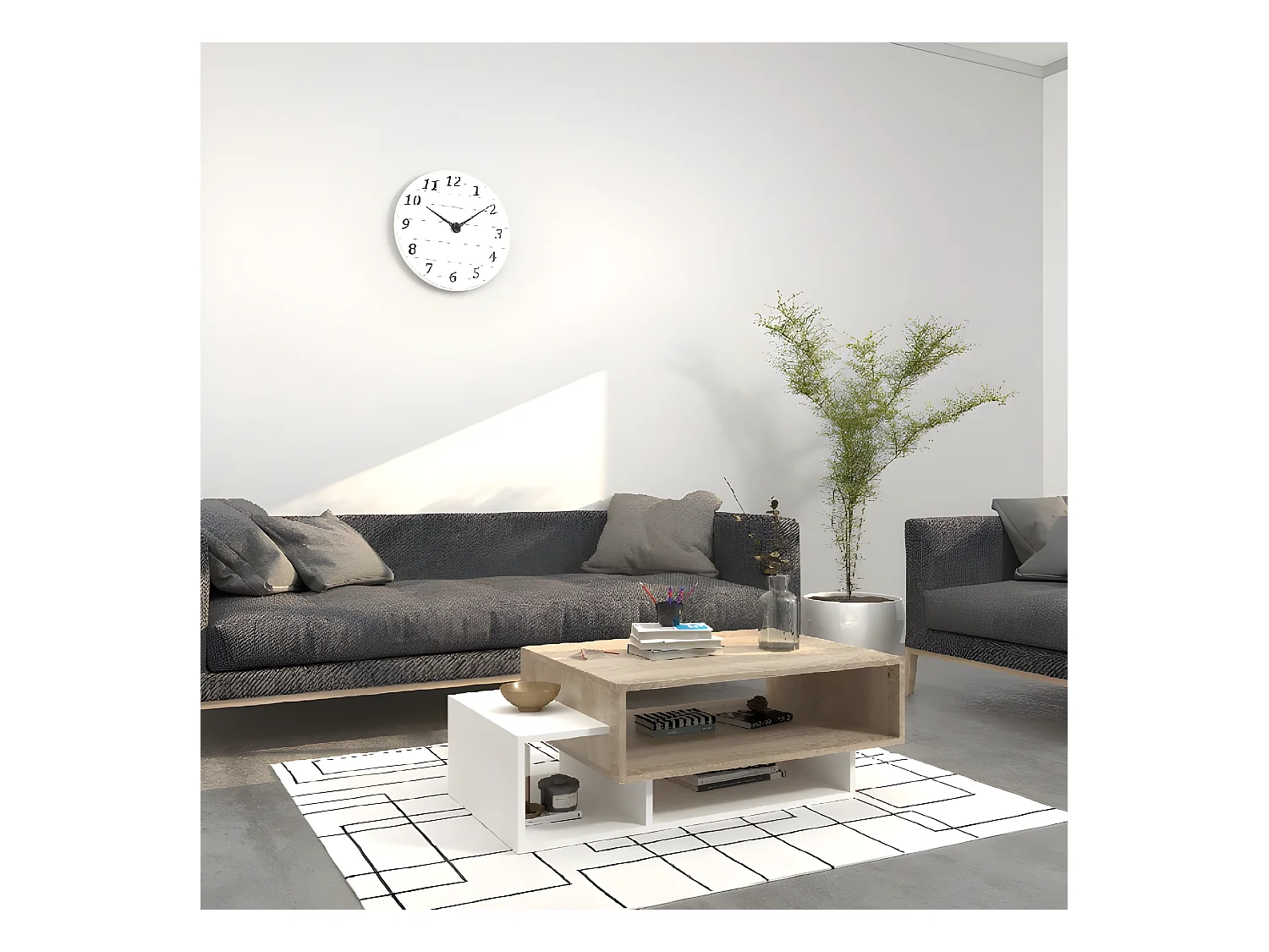 Koffietafel Gemini - Sonoma - 100x60x35 cm - EPIKASA