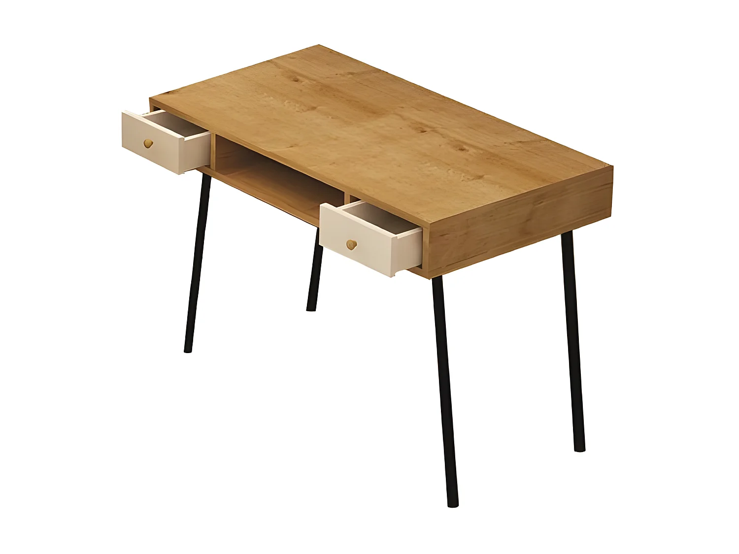 Bureau Moderne Basil, Chêne, 100x60x72 cm, EPIKASA