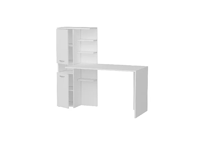 Scrivania Fiore di Loto, Bianco, 150x60x135 cm, EPIKASA