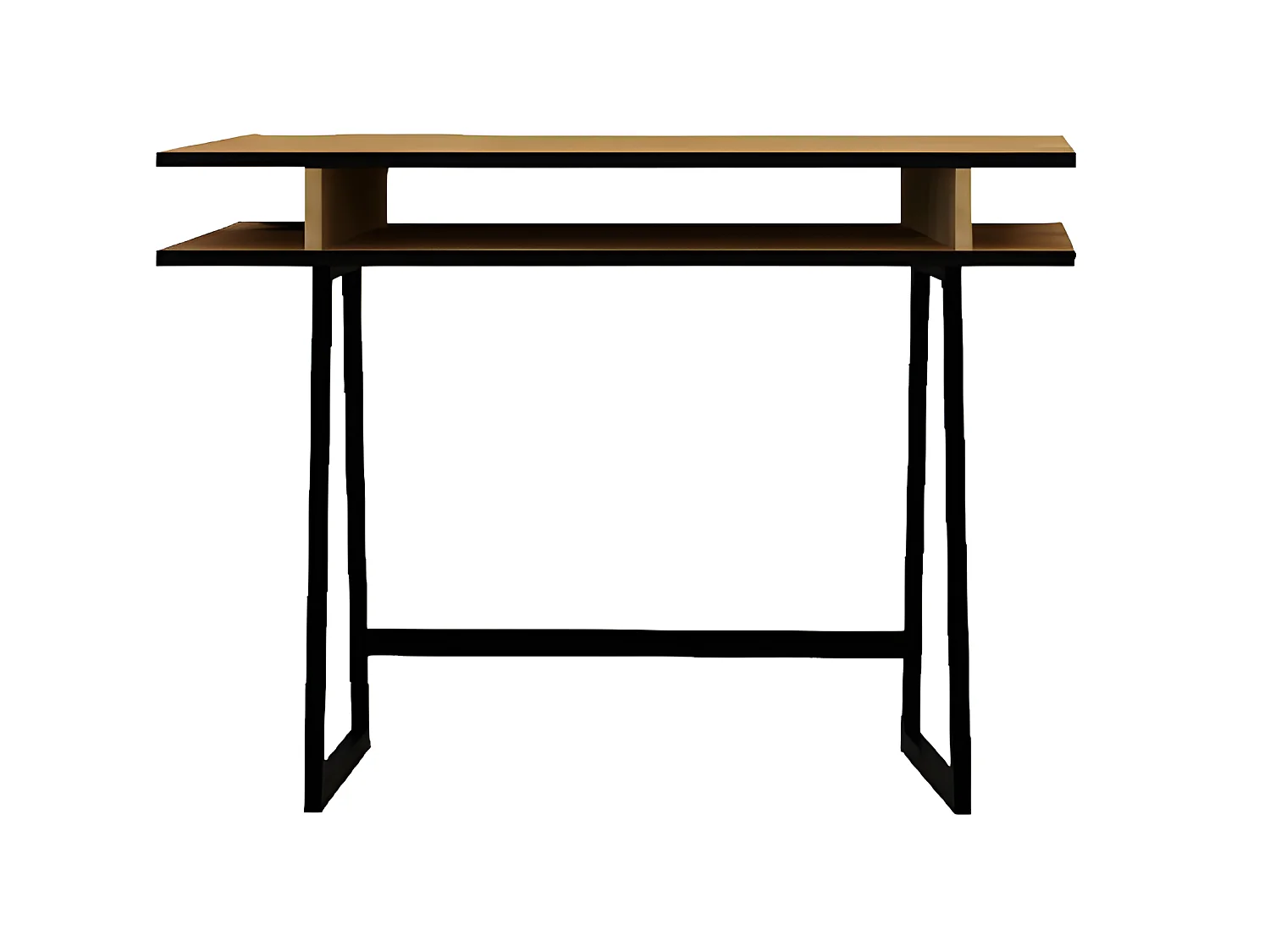 Bureau Drago - Chêne, Noir - 100 x 60 x 75 cm - EPIKASA