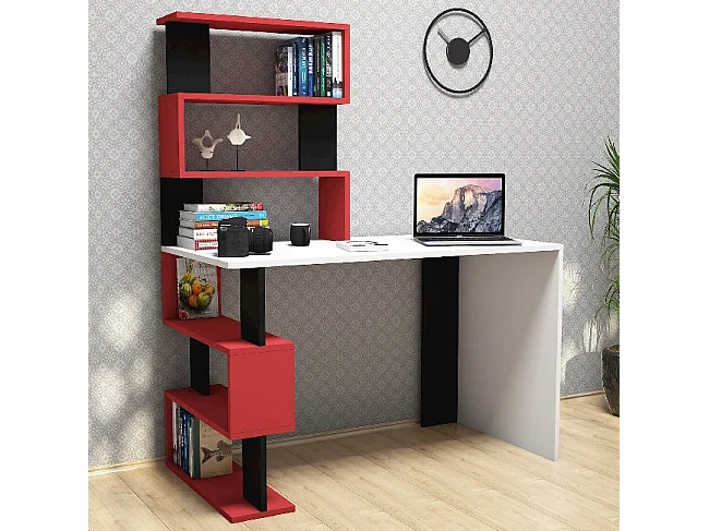 Biurko Snap, Czerwony, 120x60x148,2 cm, EPIKASA