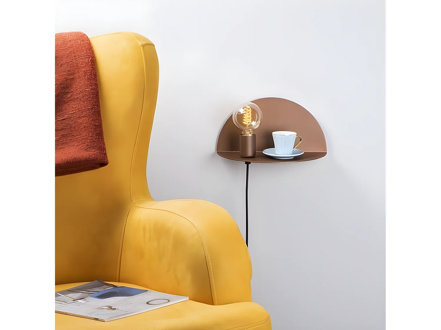 Applique Murale Shelfie - Cuivre - 30 x 15 x 15 cm