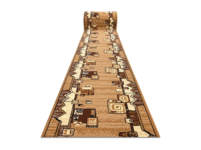 TAPIS DE COULOIR BCF MORAD SZLACZEK vieil or 60x270 cm