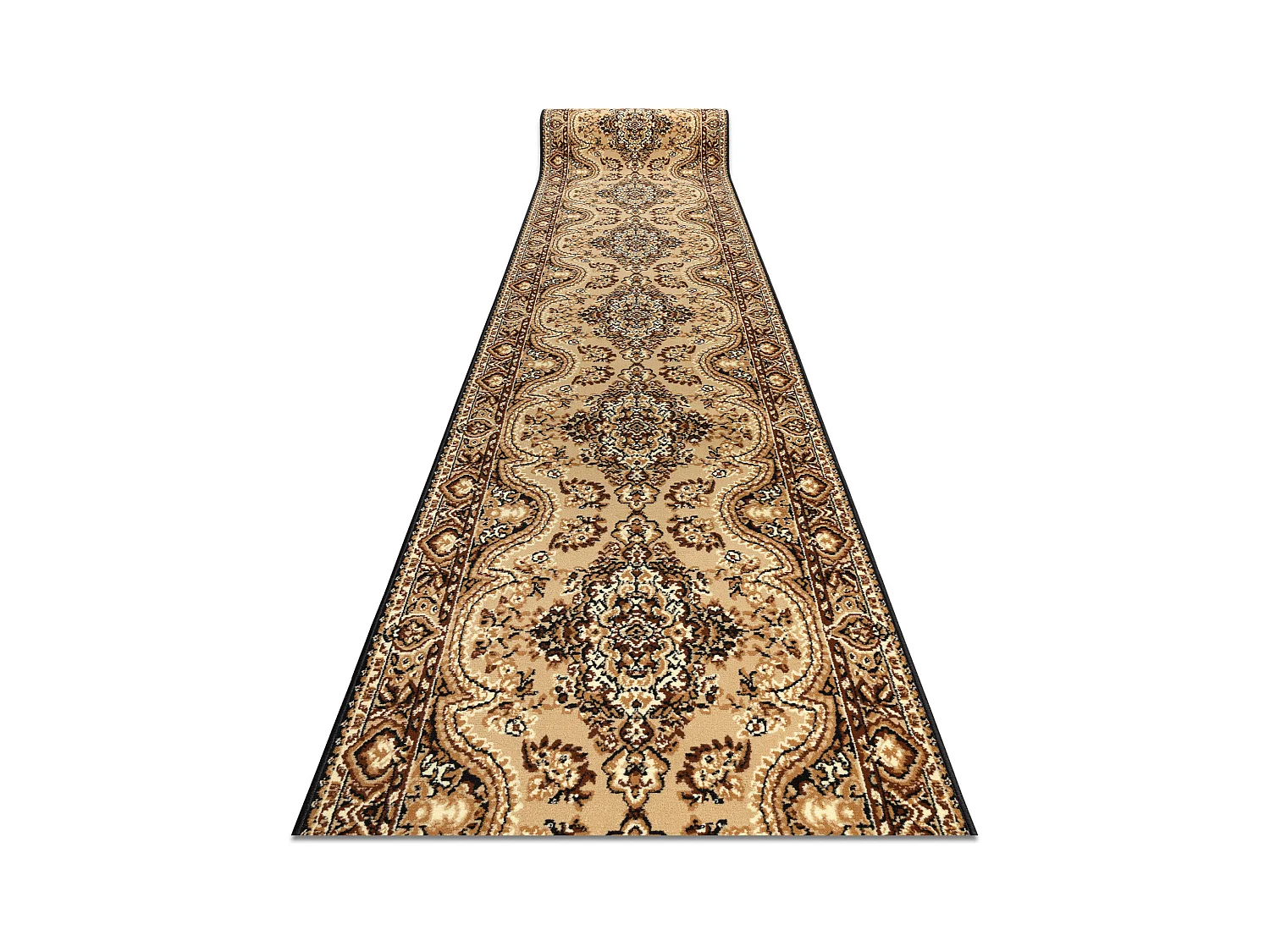 TAPIS DE COULOIR BCF WIOSNA beige 100x580 cm