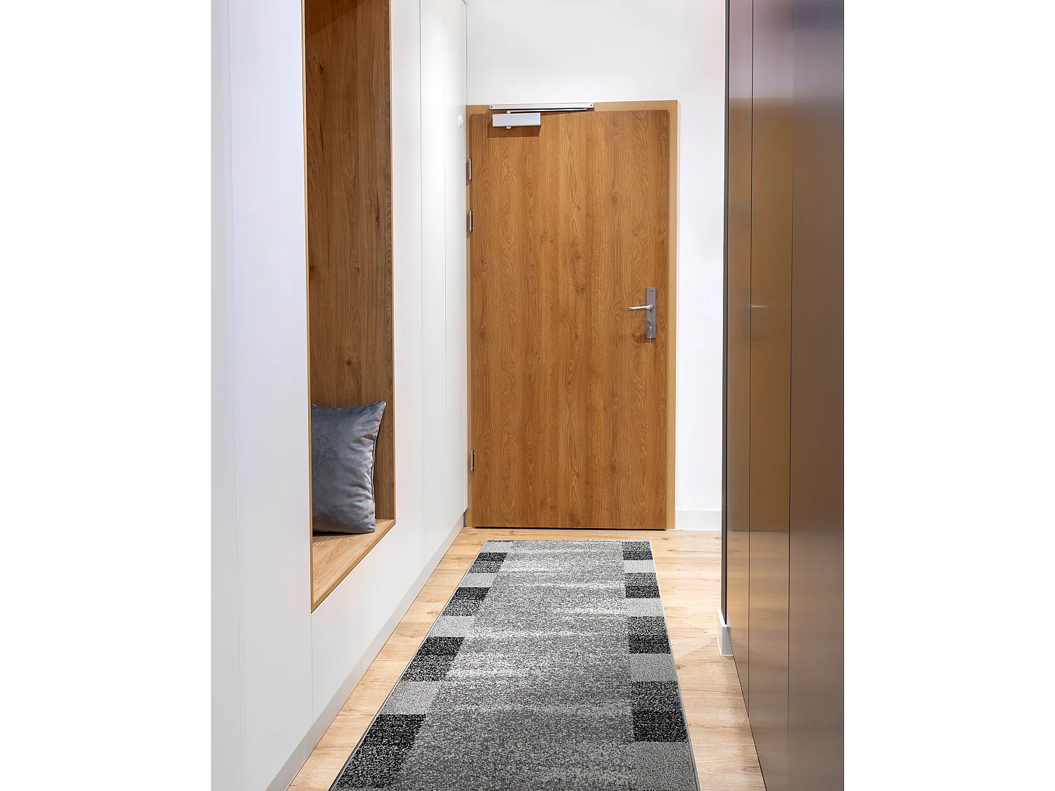 Passatoia SILVER Etna telaio, sabbia grigio 80x1150 cm