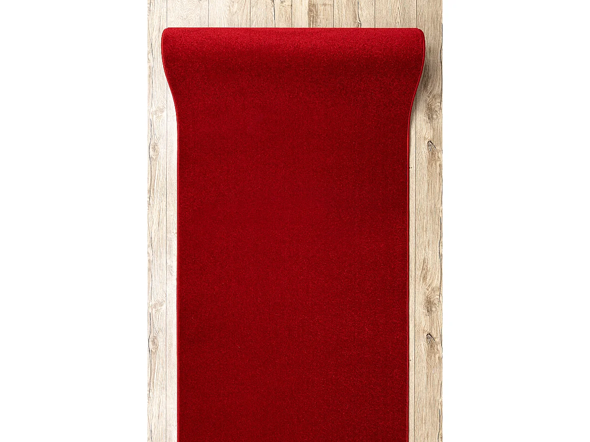 Vloerbekleding KARMEL Glad karmin / Rood 60x870 cm