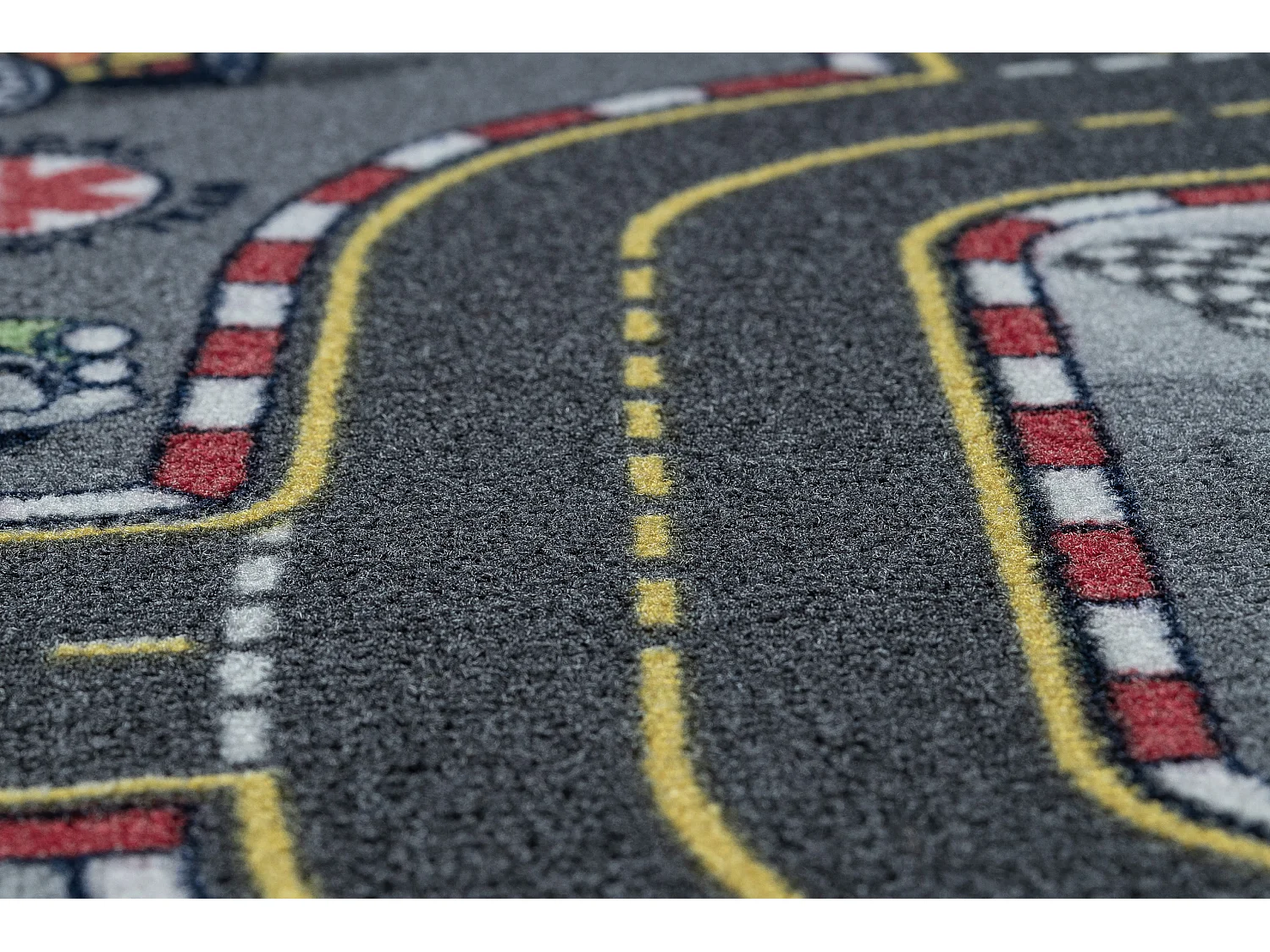 TAPIS REBEL ROADS Racers 97 Rues, voitures antidérapant pour enfants  95x133 cm