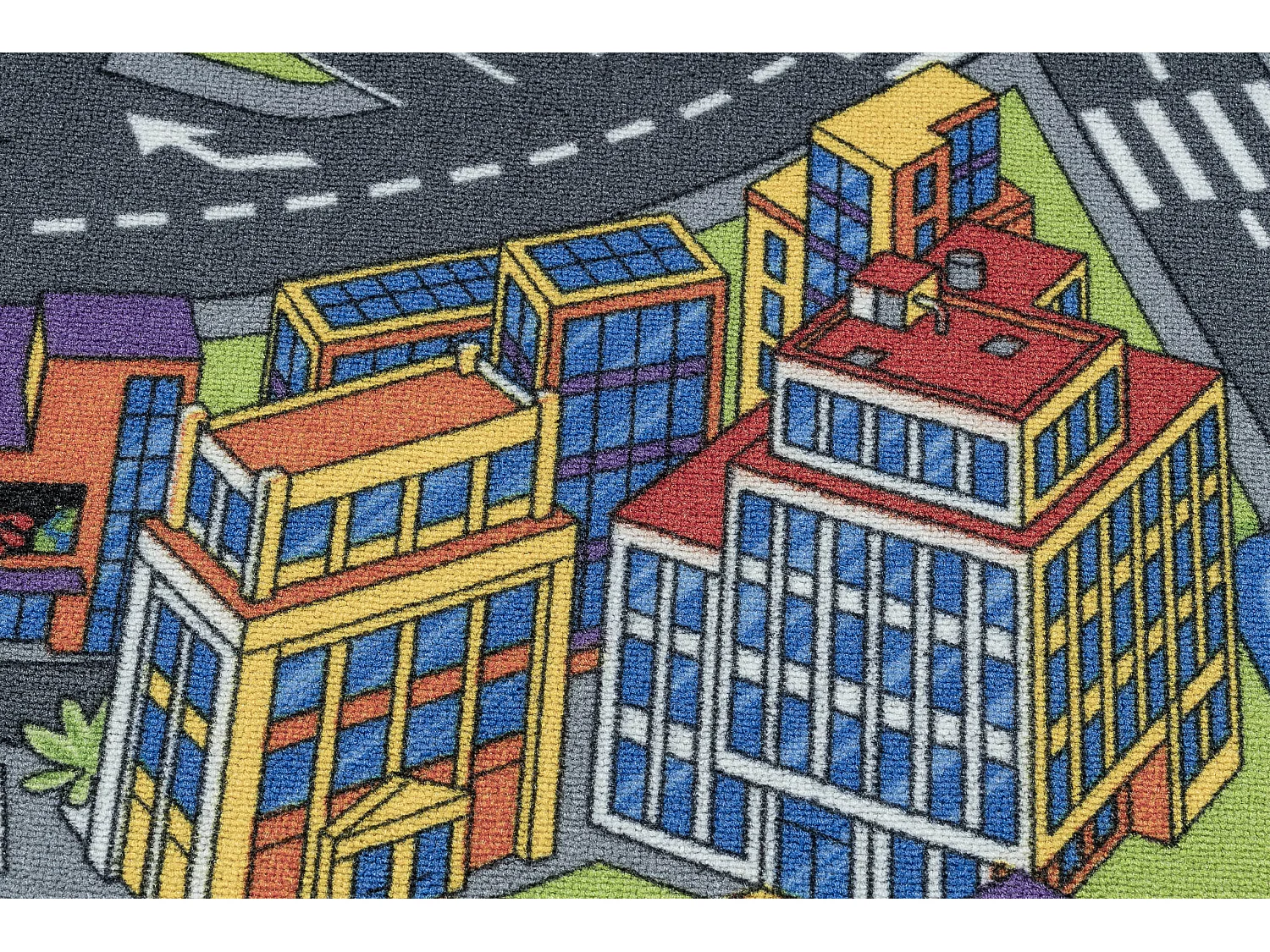 TAPIS REBEL ROADS Town life 97 Grande ville, rues antidérapant pour e 95x133 cm