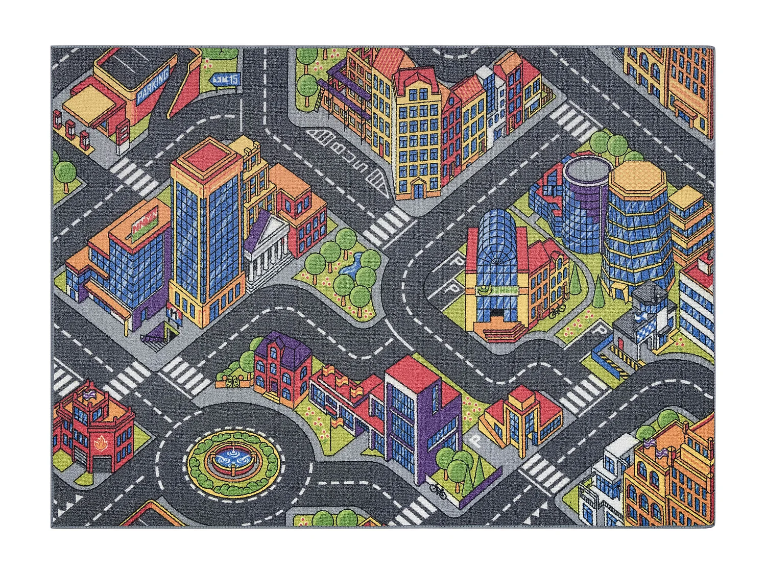 TAPIS REBEL ROADS Urban life 97 Métropole, rues antidérapant pour en 95x133 cm