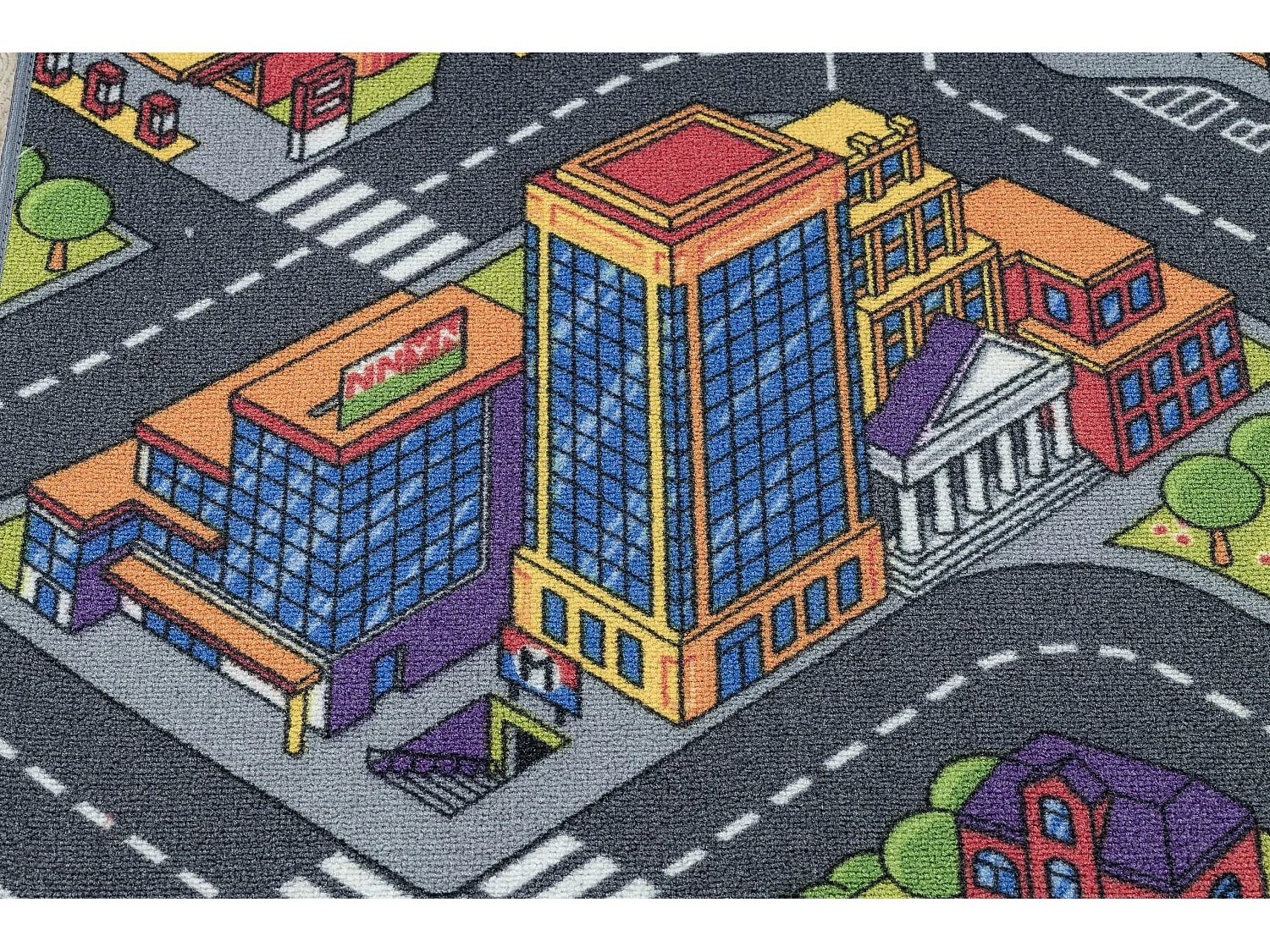 TAPIS REBEL ROADS Urban life 97 Métropole, rues antidérapant pour en 95x133 cm