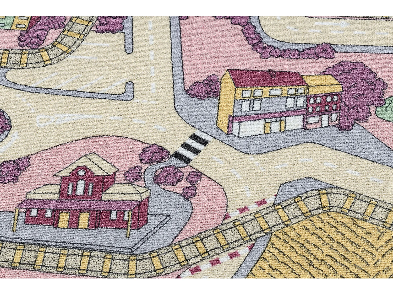 TAPIS REBEL ROADS Playtime 63 Petite ville, antidérapant pour enfants 95x133 cm