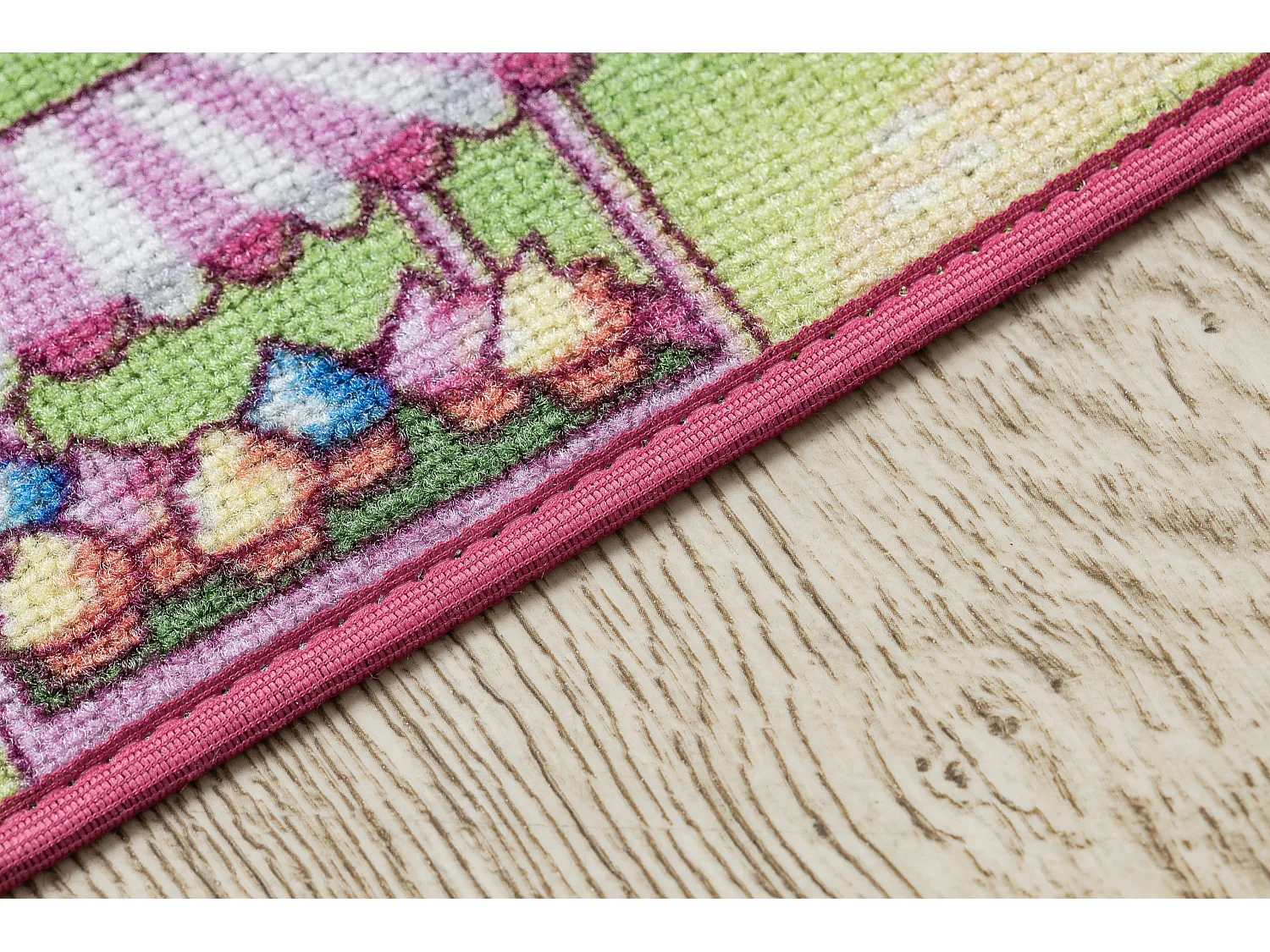 REBEL ROADS TAPIJT Sweet town 26 Snoepgoed, antislip voor kinderen - r 95x133 cm