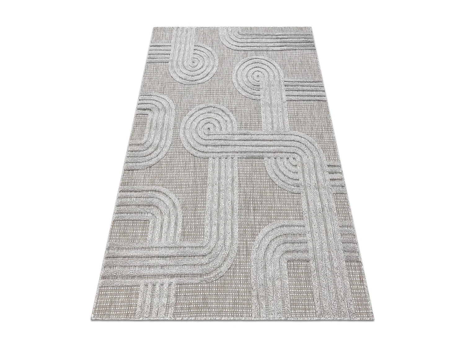 Teppich SANTO SISAL 1001 geometrisch grau 200x290 cm